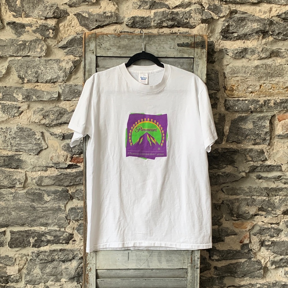 Paramount Graphic White Short Sleeve Tee